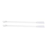 White Fiberglass Blind Wand with Hook, Vertical Blinds Control Stick, Window Blind Rod Window Treatments Accessories 1