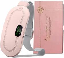 Įkraunamas elektrinis šildomas masažuoklis - masažo diržas, pink edition