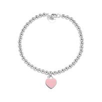 Tiffany & Co. Širdies formos pakabukas Deimantinė apyrankė Unisex apyrankė Sidabrinė 69683754 Box+Shopping Bag,Large white