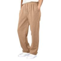 Men Baggy Jogging Pants Drawstring Waist Casual Trousers Spring Summer Sweatpants Loose Fit Sports Trousers with Pockets for Workout Street Wear S kupranugaris