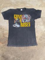 Vintage 80s Guns N Roses T Shirt L Donington Park 1988 Tour Was Here GNR Tee XL black