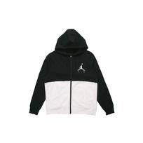 Jordan Logo Print Fleece Hooded Sweatshirt Jacket Men Tops Black CK1353-011 S