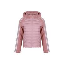 Adidas Hooded Sports Jacket For Winter Warmth Women Outerwear Pink GJ8067 L
