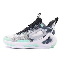 Anta Shape 3 Nitrogen Technology Shock Absorption Anti-Slip Wear-Resistant Mid-Top Basketball Shoes Men Sneakers White Gray Black 112211601-4 47