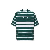Levis Color Block Striped Logo Print Round Neck Short Sleeve T-Shirt Men Tops A5805-0007 M