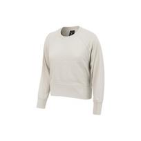 Nike Top Versa Solid Color Crewneck Sweatshirt Women tops Ochre-Sand White CD8794-008 XS