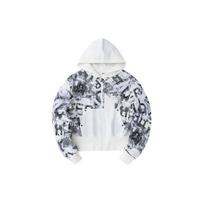 Anta Full Print Letter Zipper Hooded Loose Jacket Women Jacket Pure-White 162418719-2 M
