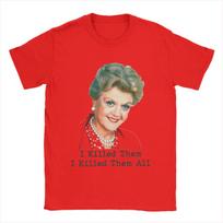 Murder She Wrote T-Shirt Men Fun Pure Cotton Tees Crewneck Short Sleeve T Shirt Graphic Printed Clothing S