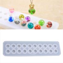 Resin Silicone Ball Beads Mold Pendant Mould Diy Craft Jewelry Making Tool beige