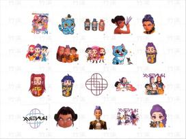 Naujos Bangos KPOP Tas Pats Stilius Velnių Medžiotojas Rumi Kang Laikini Tatuiruočių Lipdukai 20 Vienetų Rinkinys Atsparūs Vandeniui Patvarūs Unisex Vakarėlio Dovana 900*900*700MM