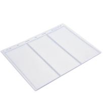 10Pcs Stamp Album Page Sheets Universal 9 Holes for Standard Stamp Collection BookTransparent 3 Lines