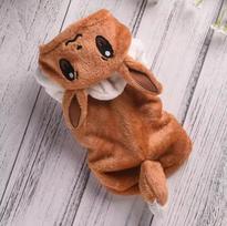 Coffee Fleece Dog Hoodie Autumn Winter Pet Chihuahua Clothes S XXL Small Medium Puppy Animal Hallooween Suit Shih Tzu Poodle XS（old）