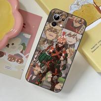 Bakugo My Hero Academia Slim Black Shockproof Phone Case Snug Fit For Xiaomi 12,11,12S Ultra & Redmi Note 11,10T,9,9A,8Pro,8T,5G Redmi Note 7 white