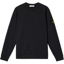 Stone Island Ss25 Logo Patch Crew Neck Long Sleeve Sweatshirt Men sweatshirt Black K1S1561000-23S0121-V0029 L