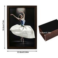 Ballet Dancer Wooden Tissue Box Skirt Napkin Dispenser Stylish Bedroom Tissue Dispenser Ornament for Home Office Table Bedside
