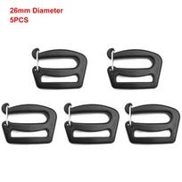 5/10pcs New Quick Release G Hook 26/38mm Black Webbing Buckles Adjustable Strap Buckle for Outdoor Luggage Sack Backpack
