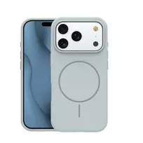 TFO Silicone Thin Mag phone case with MagSafe support for iPhone 17 Pro | iPhone 18 Pro silver