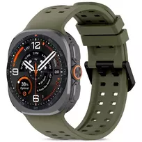 Tech-Protect SILICONE AIR BAND FOR SAMSUNG GALAXY WATCH ULTRA 1 / 2 2024-2026 (47 MM) OLIVE GREEN
