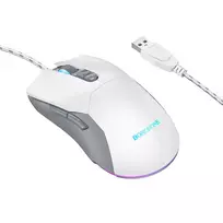 Borofone Computer mouse BG18 Valeroso white and grey