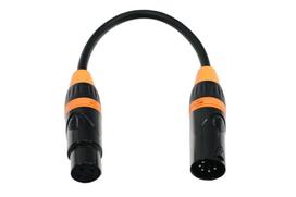 DMX kabelio perėjimas 3pin/f - 5pin/m FOS FC-XLR-3F5M