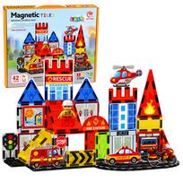 Magnetinės kaladėlės 42 vnt.