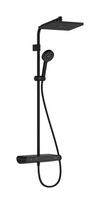 Hansgrohe Activera Q 290 1jet EcoSmart dušo sistema su termostatu ShowerTablet Select 360, matinė juoda, 28648670