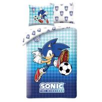 Sonic, ežys: mikrofibros patalynės komplektas, 140 x 200 cm