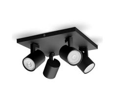 Philips - LED RGBW dimeriuojamas taškinis šviestuvas RUNNER 4xGU10/6,5W/230V juodas