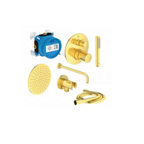 POTINKINIS DUŠO KOMPLEKTAS IDEAL STANDARD, CERATHERM T100, BRUSHED GOLD