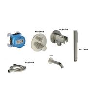 Ideal Standard Ceratherm  potinkinė termostatinė  vonios sistema  nerūdijančio plieno