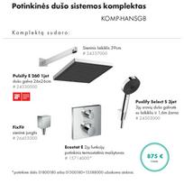 Potinkinis termostatinis dušo sistemos Hansgrohe komplektas 5 in 1
