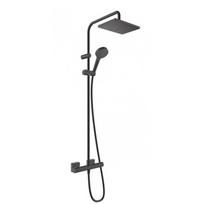Termostatinė dušo sistema Hansgrohe Vernis Shape 230 1jet, juoda matinė, 26286670