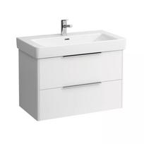 Spintelė su praustuvu Laufen Base 80 cm, balta blizgi H4023921102611