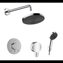 Potinkinė termostatinė dušo sistema HANSGROHE Pulsify S 260 mm, 1 jet, chromas