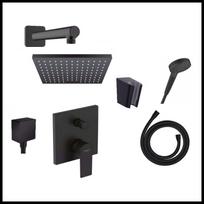 Potinkinis dušo komplektas HANSGROHE Vernis Shape 230 juodas matinis