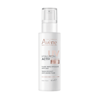 EAU THERMALE AVENE Hyaluron Activ UV veido fluidas brandžiai odai SPF50,  40 ml