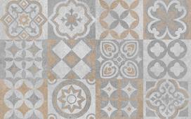 Dekoratyvinė plytelė, keraminė Golden Tile STARK PUNCH, 25 cm x 40 cm, pilka sp.