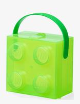 LEGO STORAGE - Lego Box W. Handle Translucent Green - Sandėliavimo dėžė - Žalia