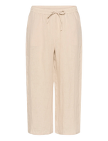 Cream - Crbellis 7/8 Pant - Lininės kelnės - Smėlio