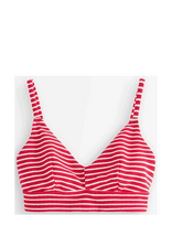 Lindex - Bra Kelly Crepe Stripe - Bikini viršus - Raudona