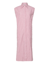 Filippa K - Cotton Poplin Shirt Dress - Iki kelių ir midi suknelės - Raudona