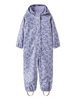 Name It - Nmfdry10 Rain Suit Fleece Aop Fo - Apsauginis kombinezonas nuo lietaus - Violetinė