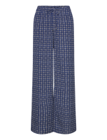 Lauren Ralph Lauren - Geo-Print Crepe Wide-Leg Pant - Plačios kelnės - Tamsiai mėlyna