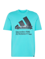 Adidas Performance - Mer Gfx Tee 05M - Mėlyna