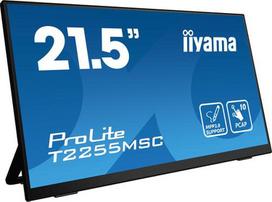 Iiyama ProLite T2255MSC-B1 computer monitor, 21.5 inches (54.6 cm), Full HD 1920 x 1080 pixels, LCD touchscreen, black