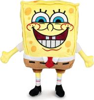 SpongeBob pliušinis žaislas Kempiniukas Plačiakelnis, besišypsantis, 30 cm