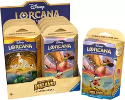 Kolekcinių kortų žaidimo rinkinys „Disney Lorcana: Into the Inklands“ – 8 pradinės kaladės (anglų kalba)