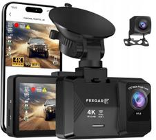 Automobilinė kamera Feegar Traffic 4K UHD vaizdo registratorius WiFi 170° + galinė kamera