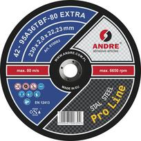 ANDRE METALO PJOVIMO DISKAS 230 x 2,0mm METAL IŠLENKTAS PRO LINE