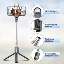 Asmenukių lazda ("Selfie sticks") moderni asmenukių lazda, black edition
